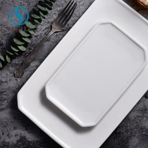 Quality Plain Hotel A Grade Porcelain Plates Durable Heat Resistant White Porcelain Dishes wholesale