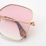Custom Ladies Stylish Lifestyle Sunglasses Women Pentagon Shaped Metal