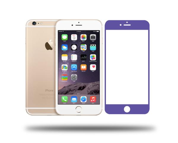 Colorful tempered glass screen protector for iPhone 6/6Plus, different colors