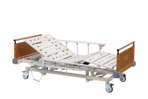 Quality Adjustable Luxurious ICU Hospital Bed / Medical Patient Bed with Steel Bedboards wholesale