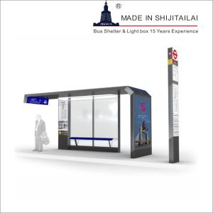 Quality Outdoor Advertising Hd 1080p Wifi 4g Smart Bus Shelter wholesale