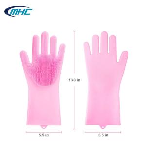 Quality Kitchen Silicone Dishwashing Gloves Reusable Heat Resistant Customized wholesale