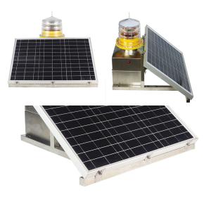 Quality Red Flash 2000cd ICAO Solar Aviation Light For Towers Medium Intensity wholesale