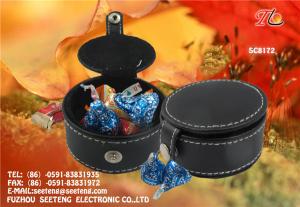 Quality China factory wholesale square and round PU leather candy boxes for promotion wholesale
