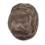 Mens Toupee French Lace Front Hairpiece Poly Skin PU Hair System Replacement OCT