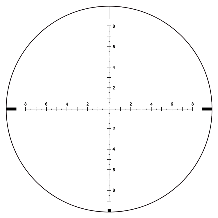 Fashional Scope 1-8x24 Long Range Hunting Sight 640g Weight 1-8x Magnification