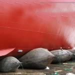 Durable Marine Rubber Ship Airbag For Boat Launching
