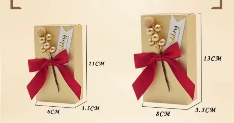 European Chocolate Packaging Paper Box 8.66*8.66*2.56In Waterproof Candy Favor Boxes