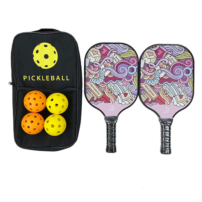 Rackets Custom Printed Pickleball Paddles Carbon Fiber Head Graphite