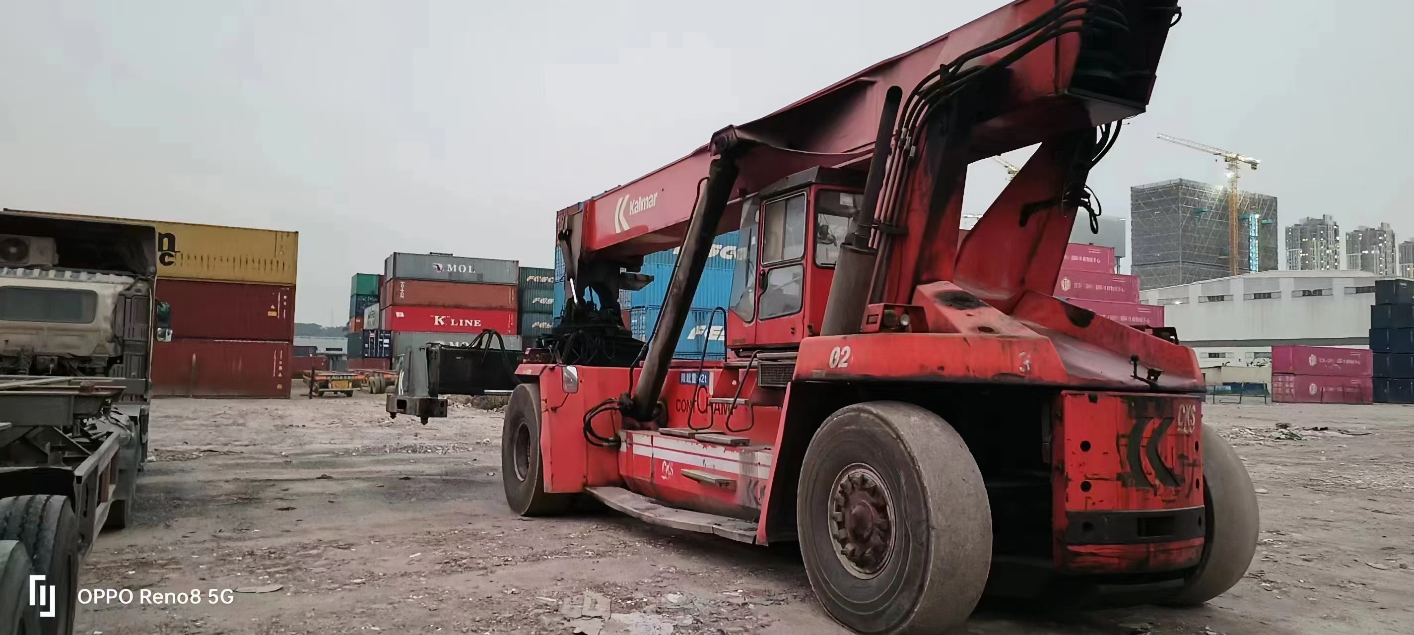2005 Model Used Container Reach Stacker KALMAR DRF450 Energy Savings
