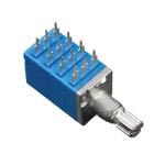 9mm 4 gang 12pins potentiometer led light dimming rotary potentiometer