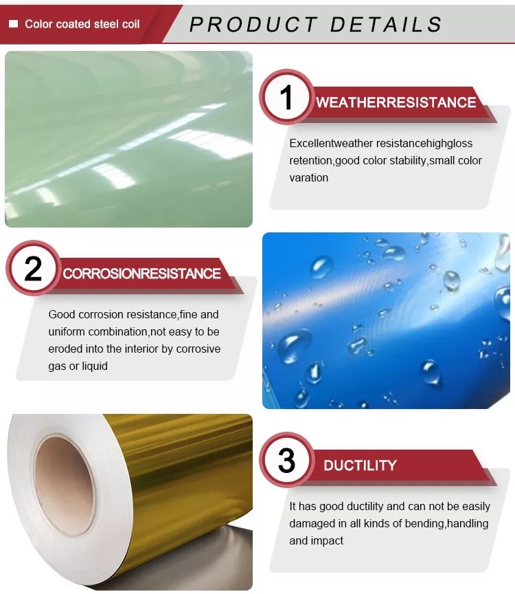 Ral9003 Prepainted Galvalume PPGL Steel Coils 0.12mm-1.2mm