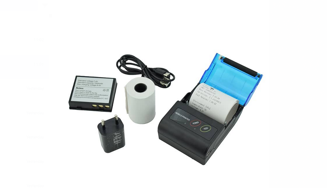 Portable POS Device ABS Mobile Mini 58mm Thermal Receipt Printer with USB Type C BT