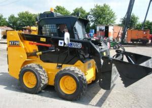 China Bobcat Attachments Full Hydraulic Compact Wheel Loader , 70HP Power Loader Skid Steer on sale