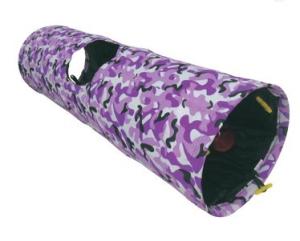 Quality Collapsible Peephole Purple Polyester Long Cat Tunnel wholesale