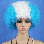 Football Game Fan Wig 28*28cm Dacron Logo Customized Sports Supplies