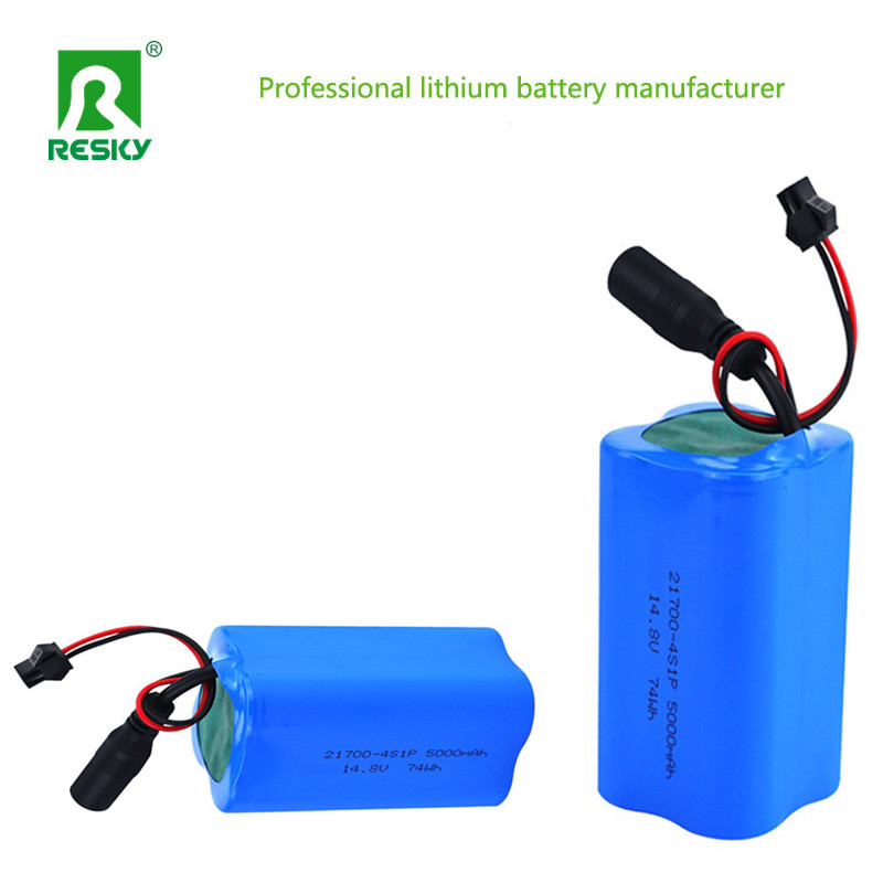 Rechargeable 21700 14.8v 5000mAh 74wh Solar Battery Li-Ion Battery Pack for Back Up Power DHL Shipping