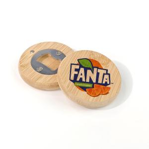 Quality Blank Round Sublimation Wooden Beer Bottle Opener With Magnetic wholesale