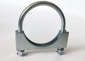 Quality Universal Steel Plate Round Rod M10 U Bolt Exhaust Clamp 1.5-6inch wholesale