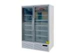 Vertical 2 Glass Door Commercial Display Freezer R290 Bottom Mount 810L