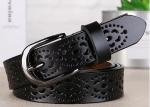White Width 35mm Women's Fashion Leather Belts Custom Logo