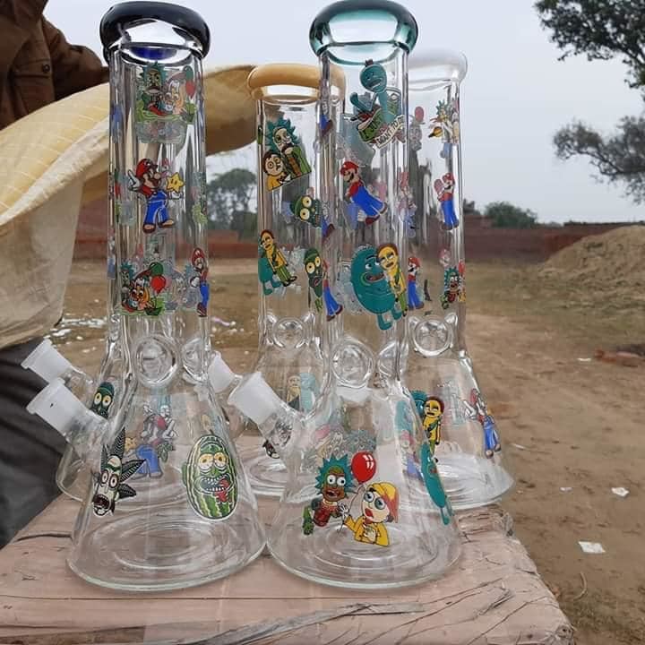 12.5 Inch Glass Water Bottle Bong Custom Daily Use