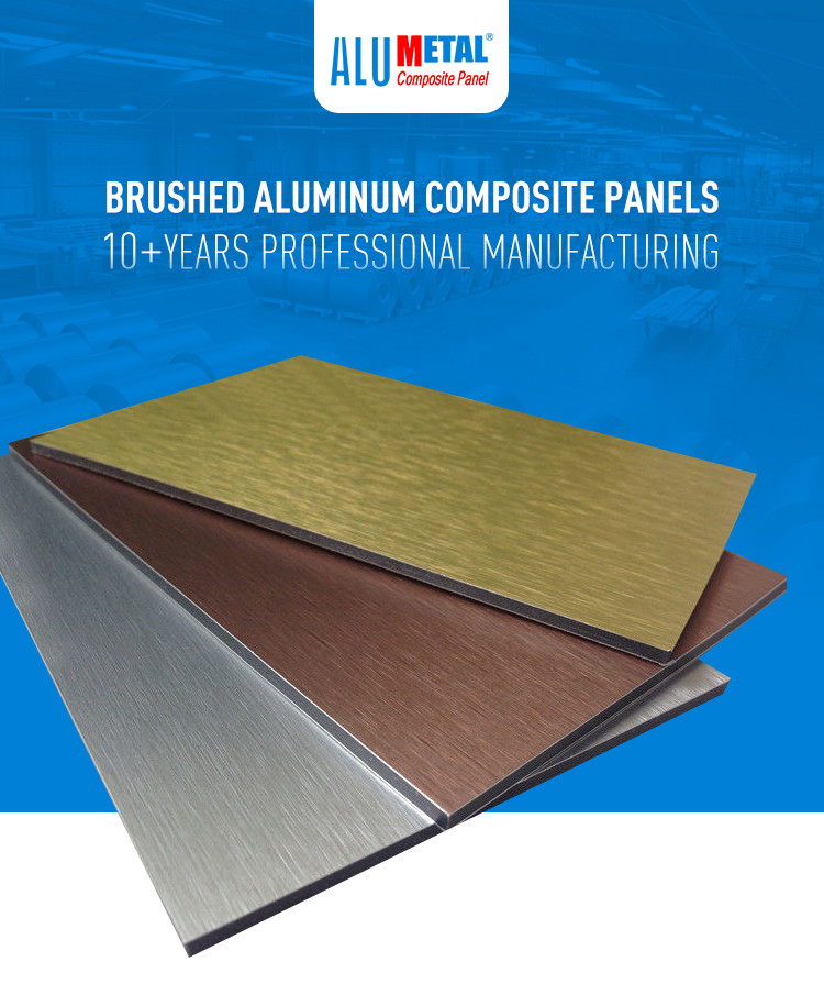 Anodized Brushed Aluminum Composite Panel Sheet Unbreakable Core