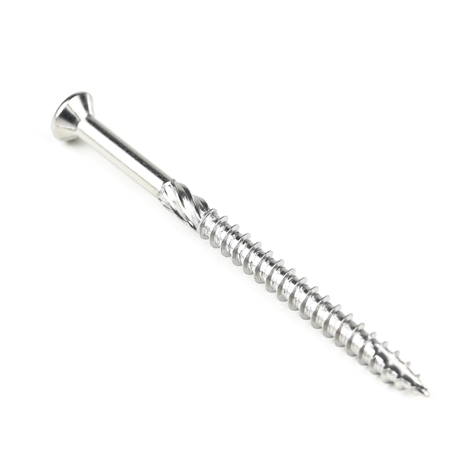 Stainless Steel A4 Decking Screw Trim Head Torx 60mm Chipboard Screws For Wood Guardrail