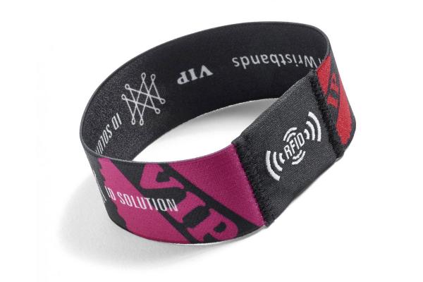 Elastic Rope 125khz Rfid Wristband Waterproof Protection With RFID Coin Card