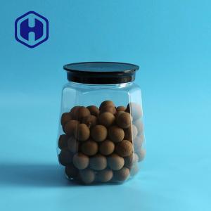 Quality Lollip Pop 1150ml Cookie Plastic Transparent Jars With Sensitive Liner wholesale
