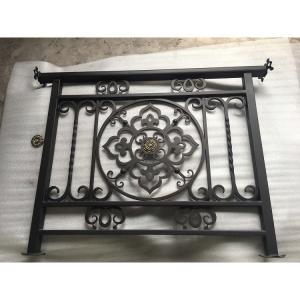 Quality Deck / Balcony Wrought Iron Railing Wrought Iron Fence , Antique Iron Railing wholesale