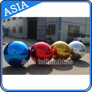 Quality Filled Air Mirror Balloons Ball PVC , Advertising Silk Ball wholesale