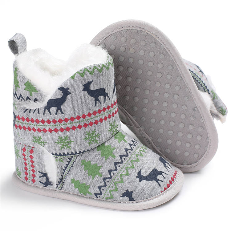 2019 winter warm cotton giraffe snow 0-18 months boy girl anti-slip baby boots