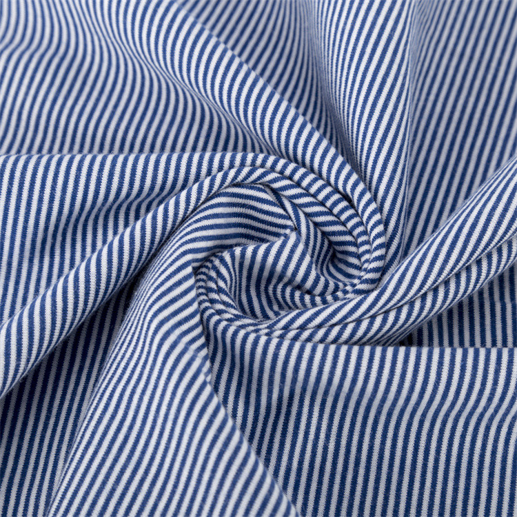 Hard-Wearing And Breathable Environmental Striped Knit Fabric For T-Shirt