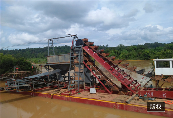 250m3/H Bucket Chain Dredger Pump And Hydraulic Bucket CSD Dredger