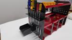 Wall Mount Drill Holder Garage Storage Rack, Pegboard Screwdriver Holder