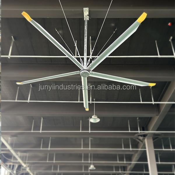 380V Supply Power 5 Blades 3.0m 10FT Industrial HVLS Big Ceiling Fan with CONTROLLER