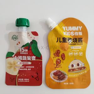 Quality Puree Packaging Spout Stand Up Bag , BRC Food Grade Liquid Bags With Spout wholesale