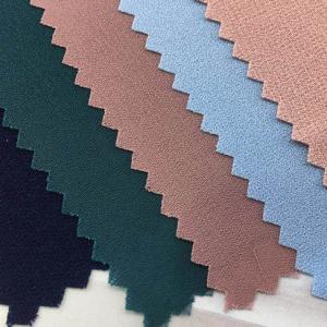 China Stretch 60 inch Plain Crepe Fabric Polyester Textile Material 130gsm on sale