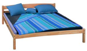 Quality modern double bed pine wood wholesale