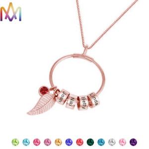 Quality SS304 Personalized Birthstone Necklace wholesale