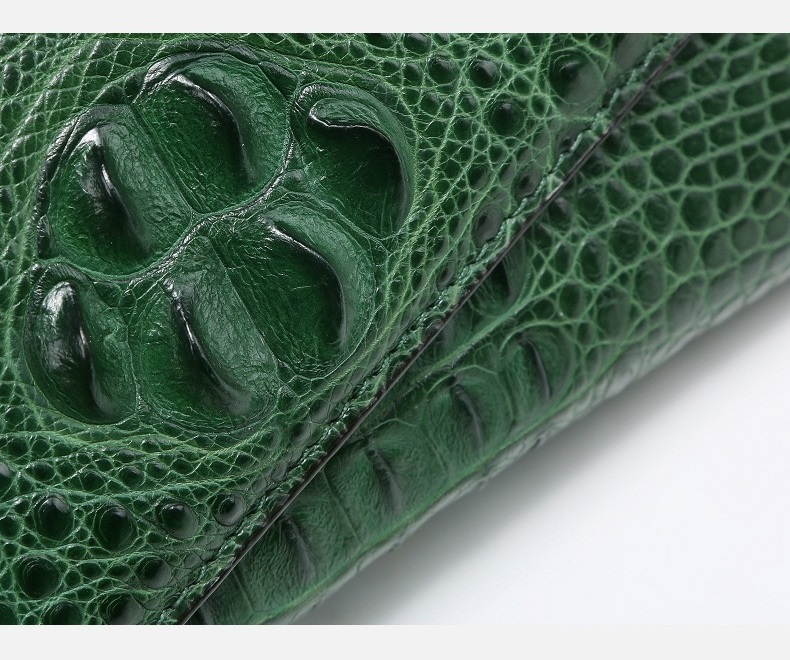 Authentic Crocodile Skin Women Envelop Purse Genuine Alligator Leather Lady Phone Clutch Bag Female Cross Shoulder Bag