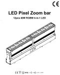 DMX512 12X40W LED Wall Washer Light Rotation Roll Effect