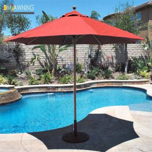 Quality Red Pop Up Outdoor Patio Umbrella 2.5m Beach Umbrella For Swimming Pool wholesale