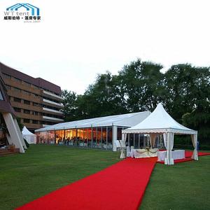 Quality Large Outdoor Wedding Tent Glass Wall Fire Retardant Fabric Cover wholesale