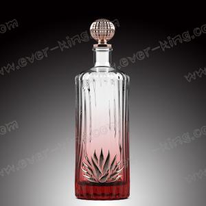 Quality Super Flint Round Liquor Glass Bottle Empty Customized 750ml wholesale