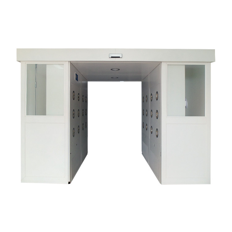 SUS304 2 Filters 60Hz Cargo Air Showers Rolling Sliding Door AC220V