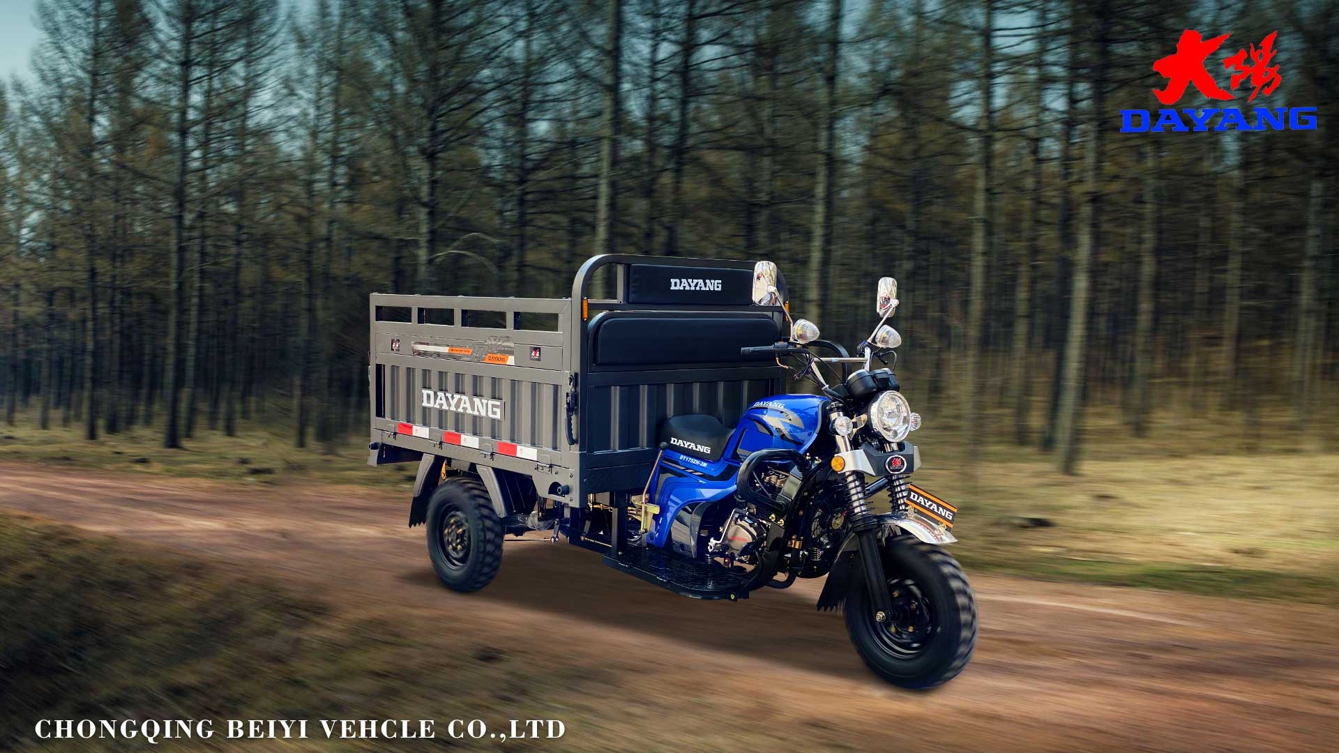 Heat Dissipation 4 Stroke 50 Type Motorcycle Tricycles for Heavy Duty Cargo Transport