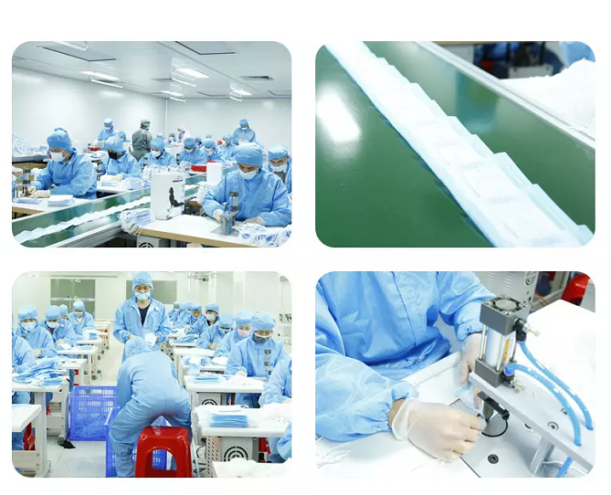 Medical Disposable N95 Mask , Non Woven 3 Ply Surgical Face Mask