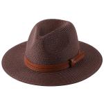 Women's Straw Hat Foldable Panama Sunshade Hat Beach Hat